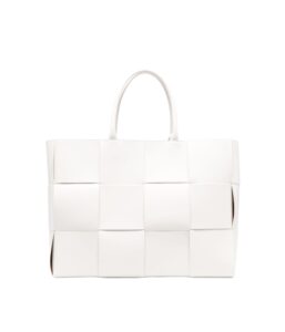 [프리미엄/해외배송]보테가 아르코 토트 백 미디엄(화이트)